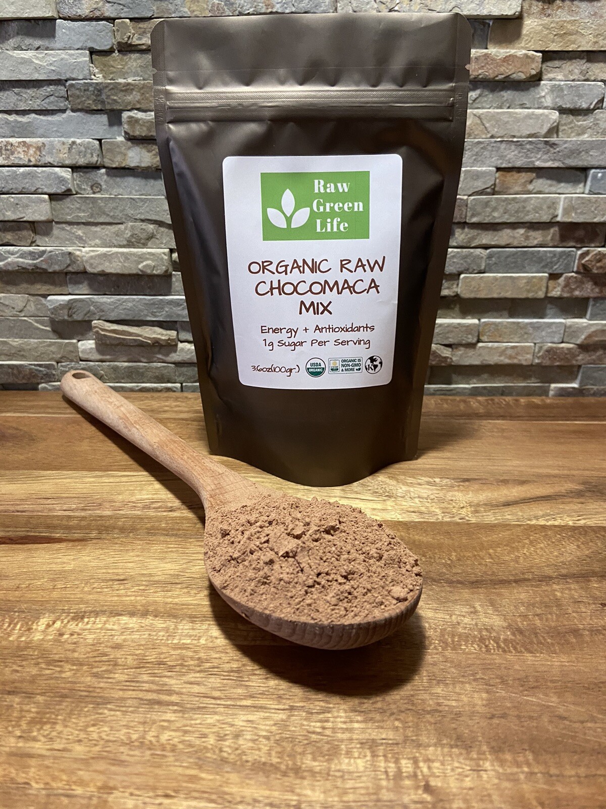 MIX CHOCOMACA RAW VEGAN KETOFRIENDLY ORGANIC SUPERFOOD DRINK MIX 3.6oz