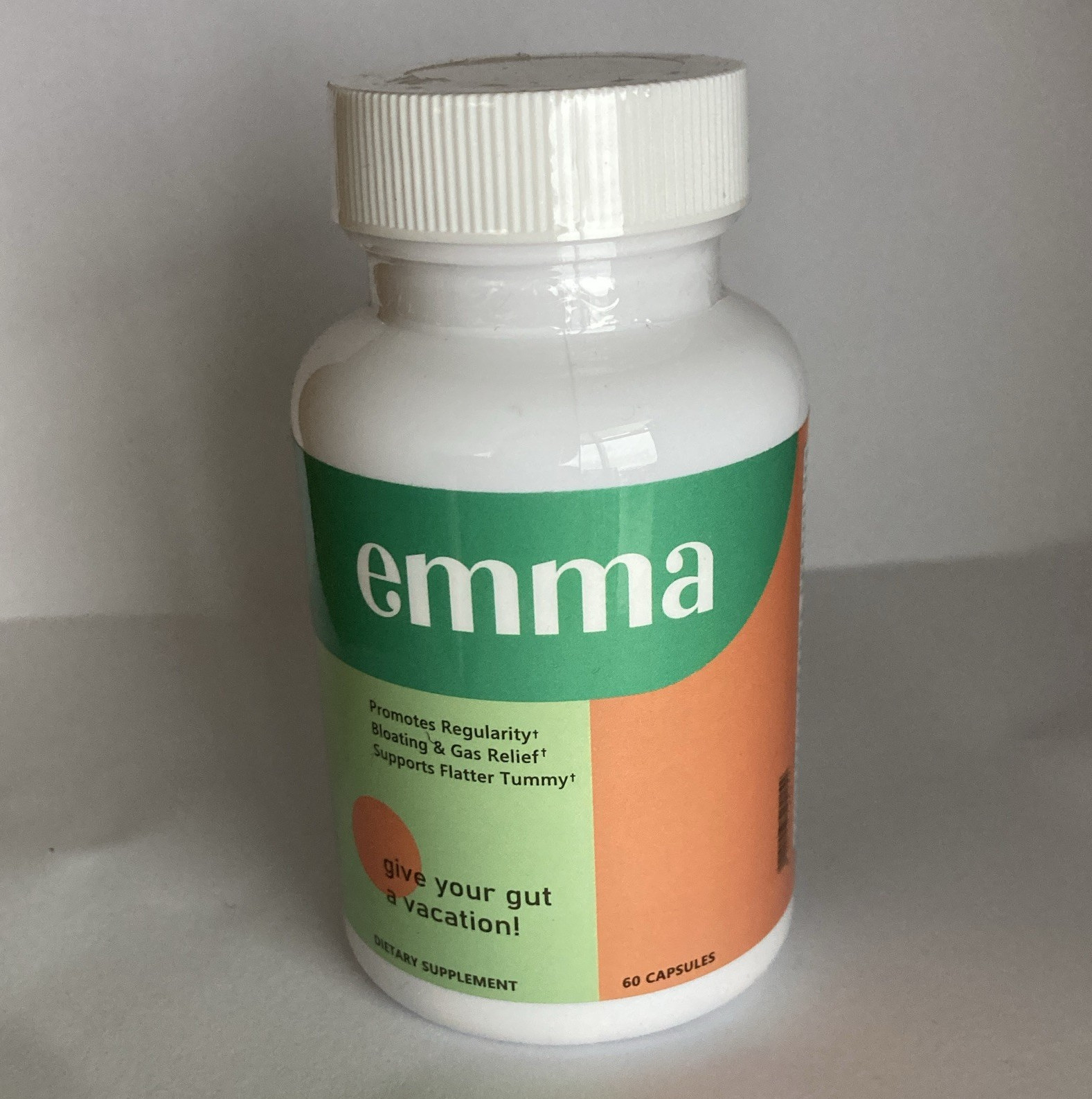 emma Gas Relief Digestive Support Dietary Supplement Capsules, 60 Count