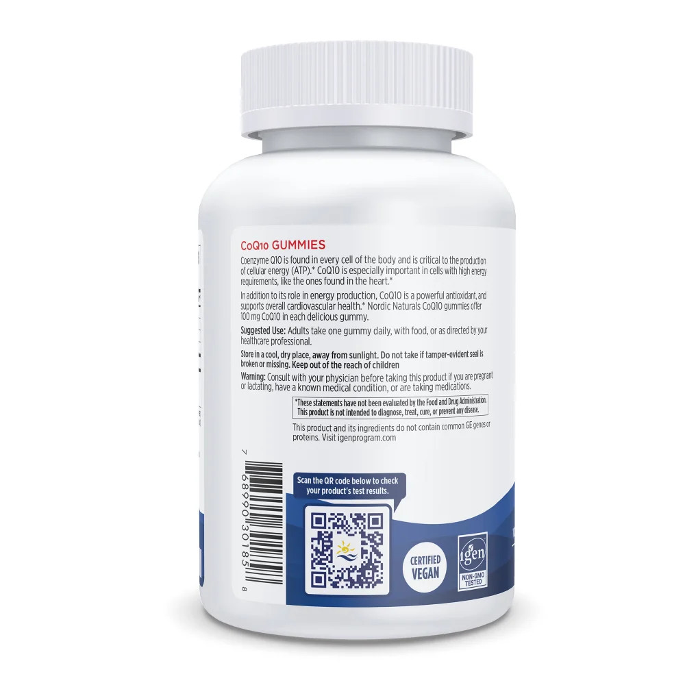Nordic Naturals CoQ10 Strawberry Gummies – Antioxidant Gummies, 60 ct