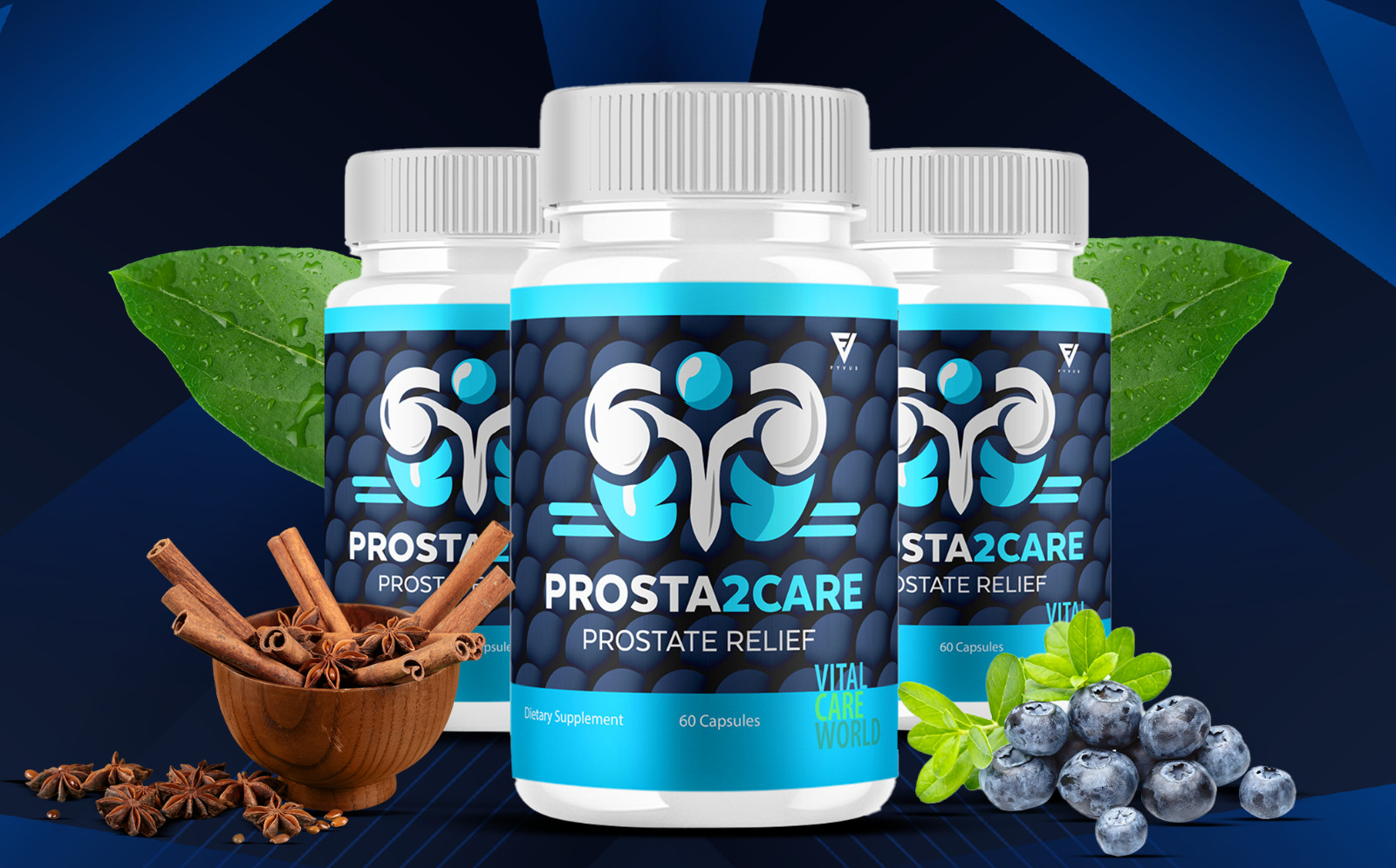 (2 Pack) Prosta2Care Capsules Prosta Care Prostate Support (120 Capsules)