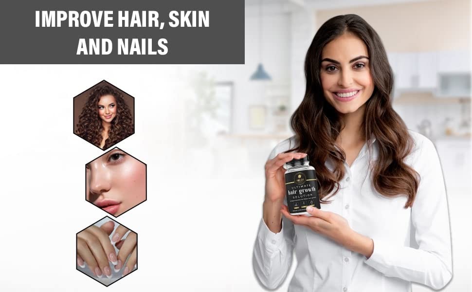 Hair Growth Supplement for Women – Anti-Hair Loss, Biotin
