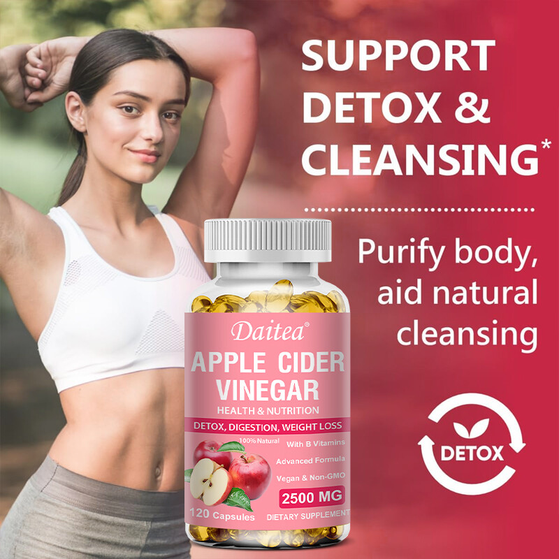 Apple Cider Vinegar Capsules—Detox Cleansing—30 To 120 Capsules