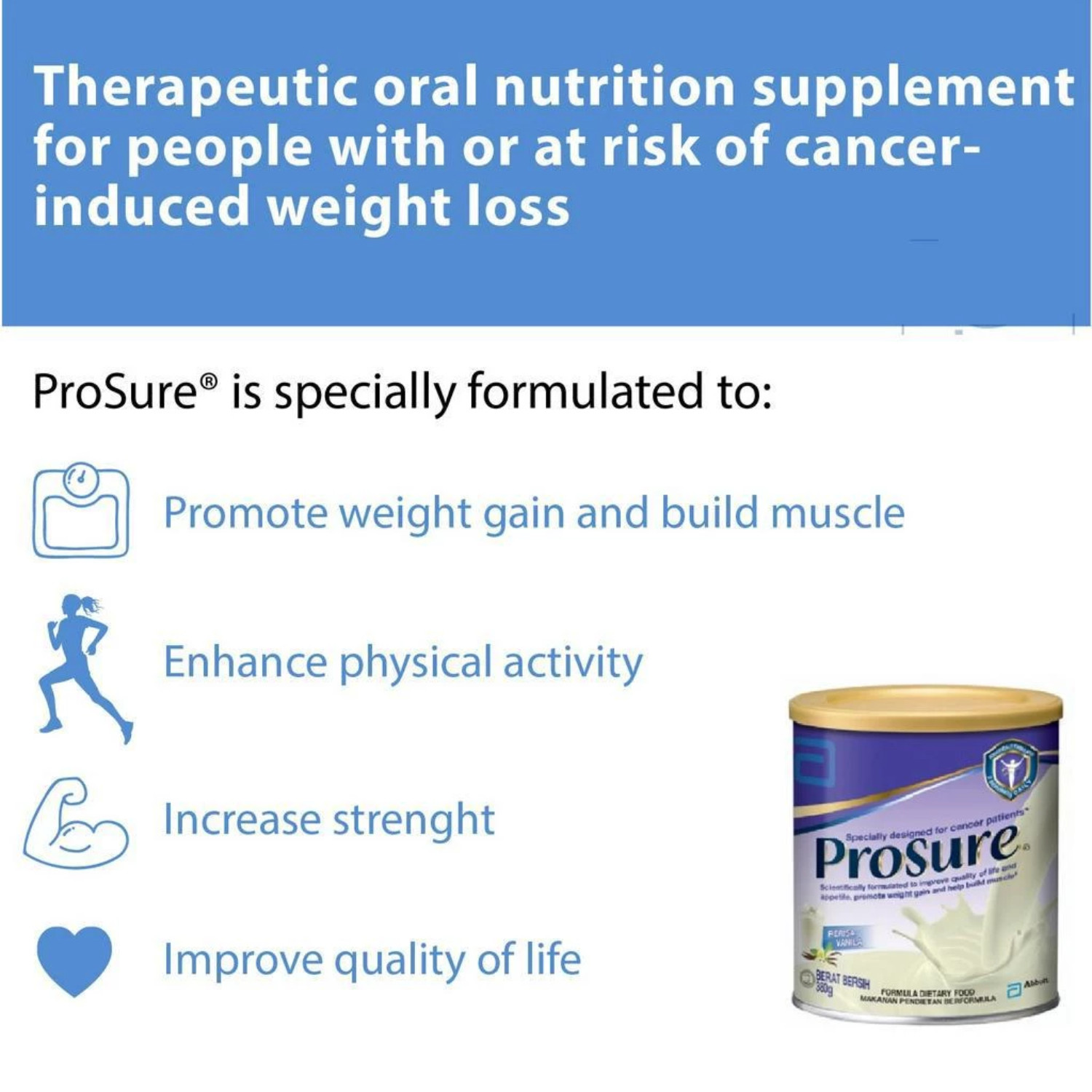2X 380g Abbott Pro Sure Milk Improve Appetite High Protein Prebiotic EPA Vanilla