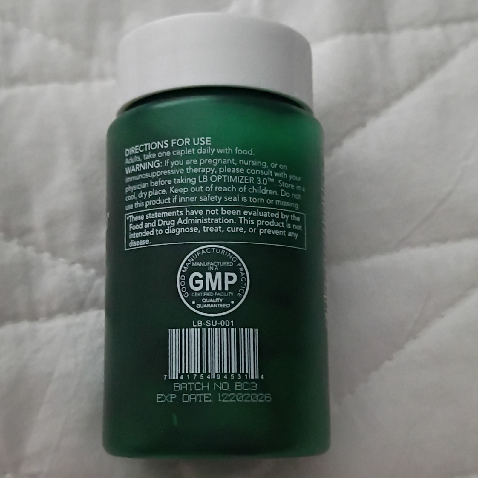 Lorde Belle LB Optimizer 3.0 Dietary Supplement 30 Caplets Exp 12/2026