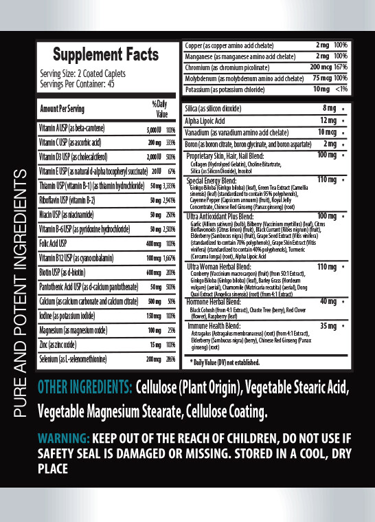 women multivitamin – WOMEN’S ULTRA COMPLEX 2B- multivitamin for women with iron