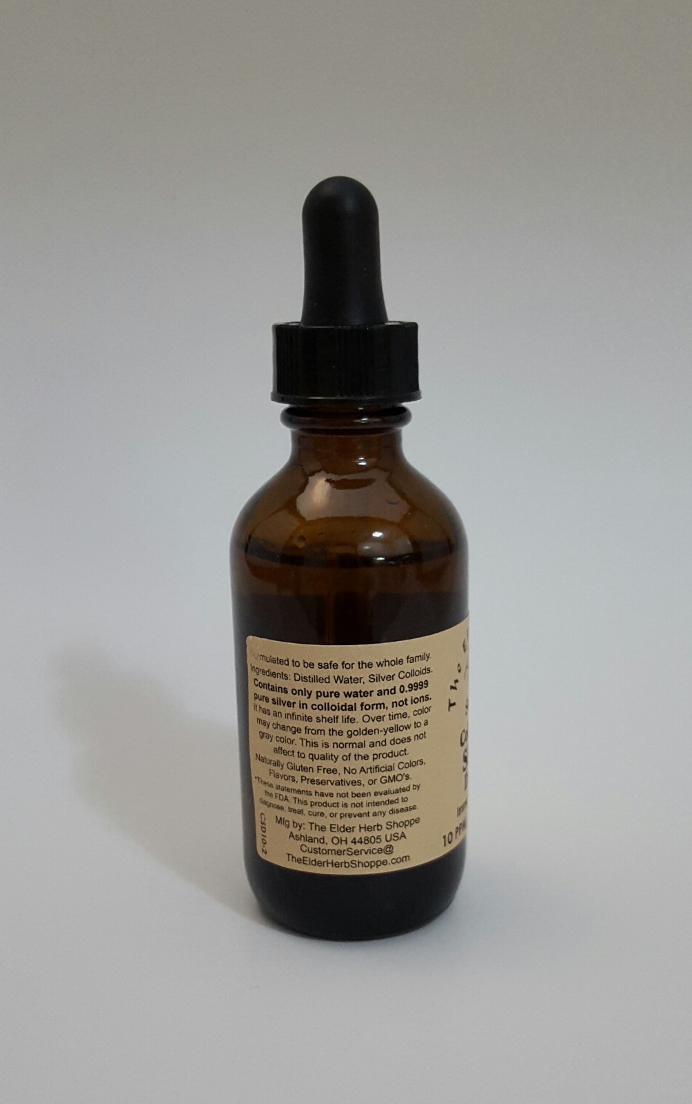 Colloidal Silver (Nano) 2 pack – 10 ppm – 1 oz. Nasal Spray and 1 oz Drops Elder