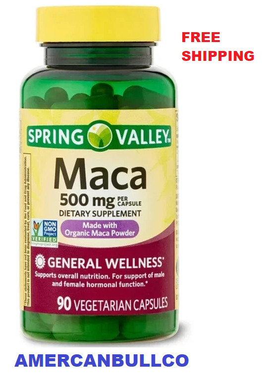 Spring Valley Maca Dietary Supplement – 500 mg – 90 count