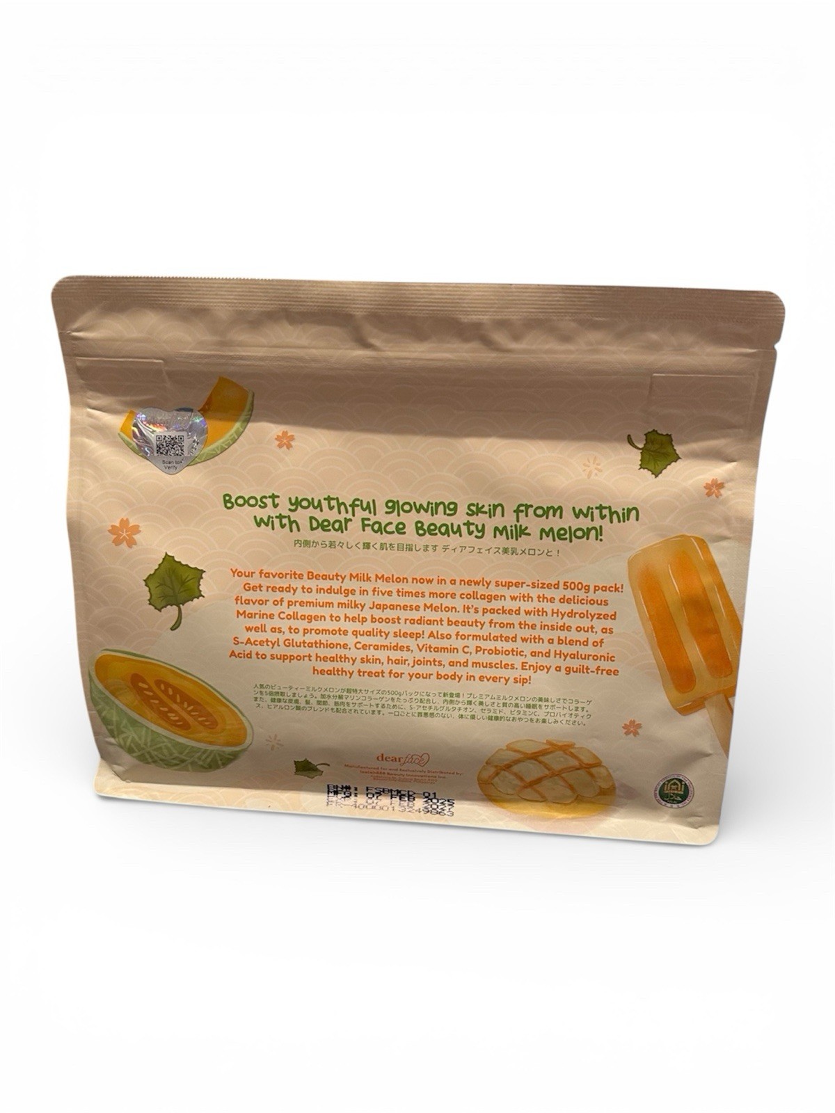 📌SALE📌 Dear Face Beauty Milk Melon Powder Drink 500g