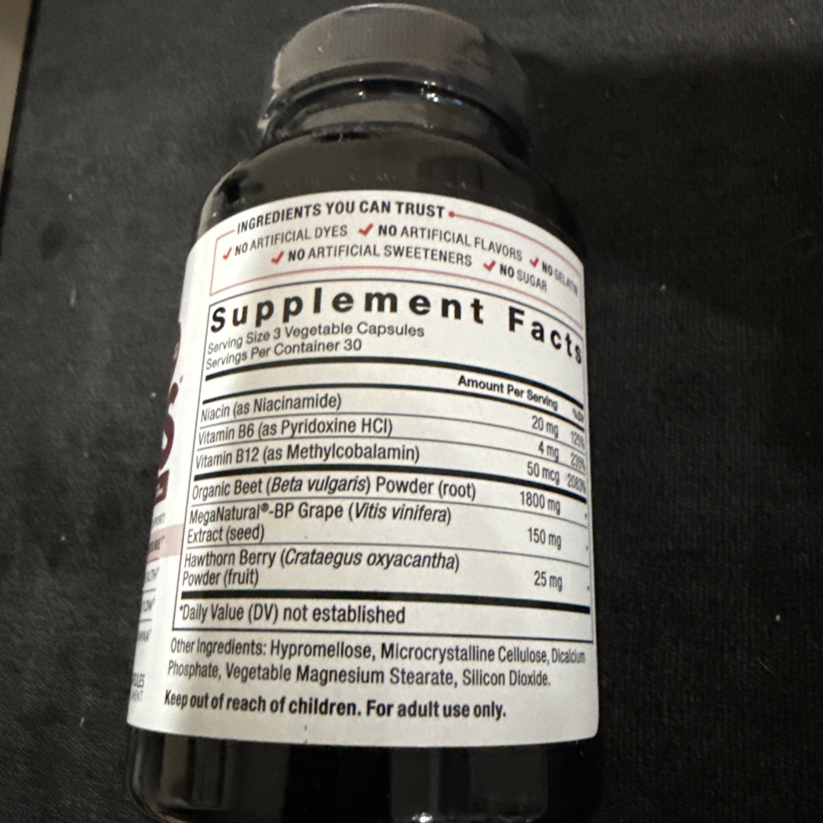 (2)- Force Factor Total Beets 1800mg Beet Root & Grapeseed 90 Vegetable Capsules