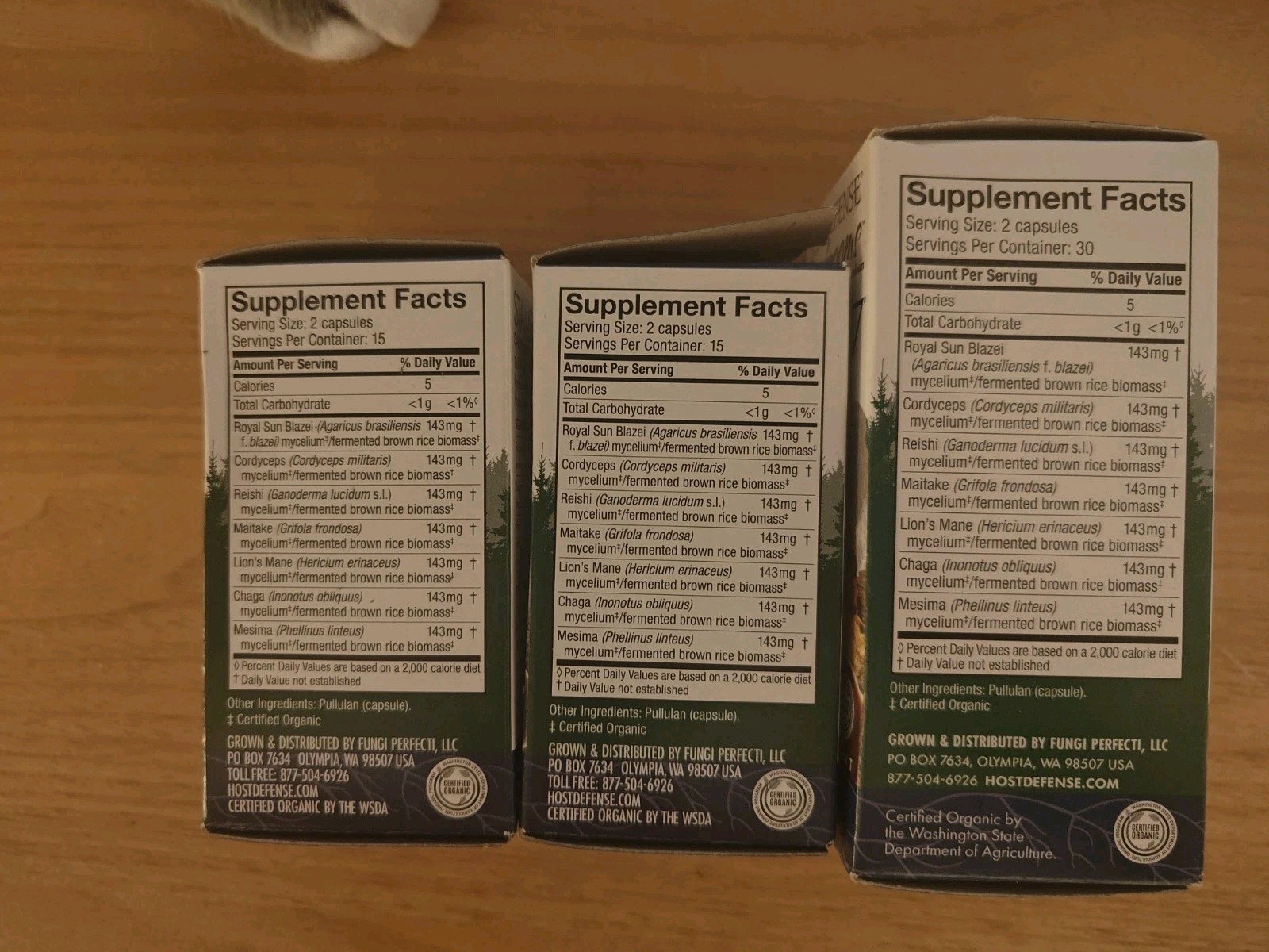 3x Host Defense Mushrooms Stamets 7 Immune Support Best 90 CT Total 2028