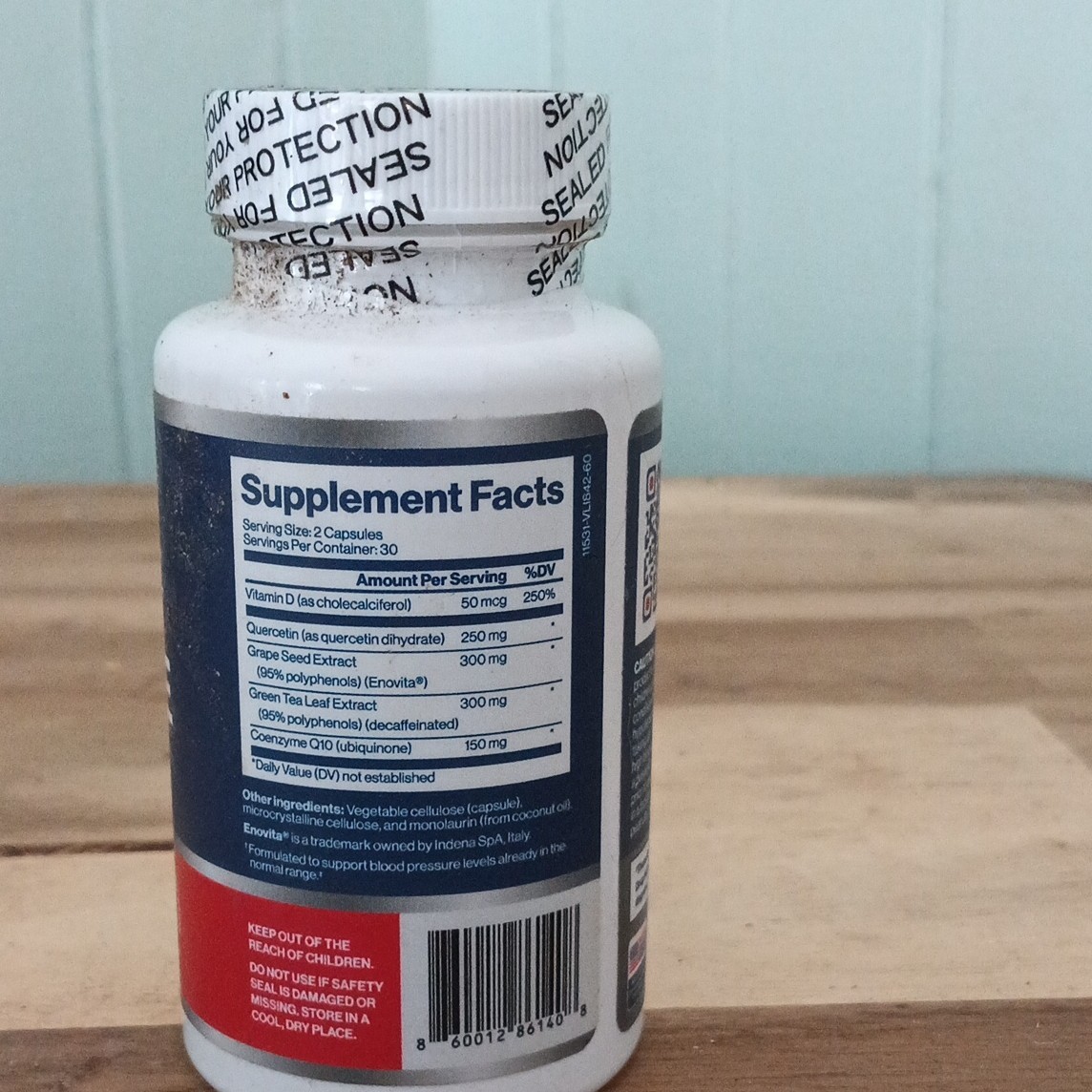 BP360 Blood Pressure Support 60 Capsules w/ CoQ10 Dietary Supplement