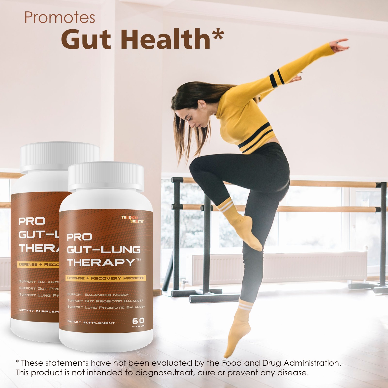 Pro Gut-Lung Therapy – Probiotic Mood Support – Defense + Recovery Probiotic