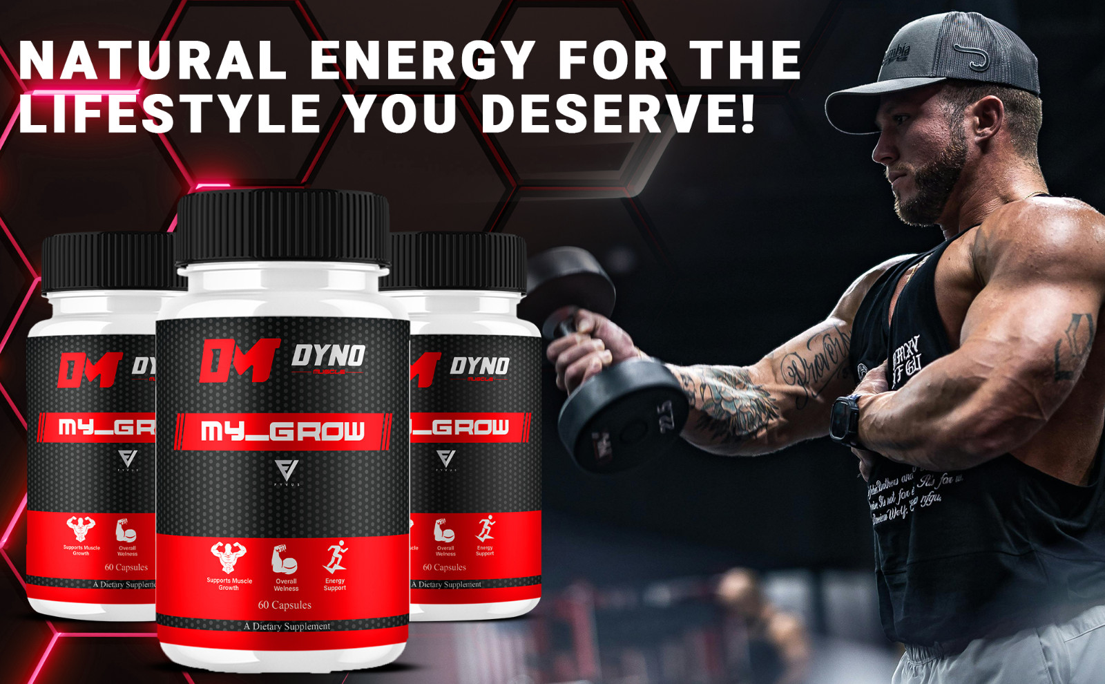 Dyno My-Grow Muscle Support Dyno My-Grow Supplement (60 Capsules)