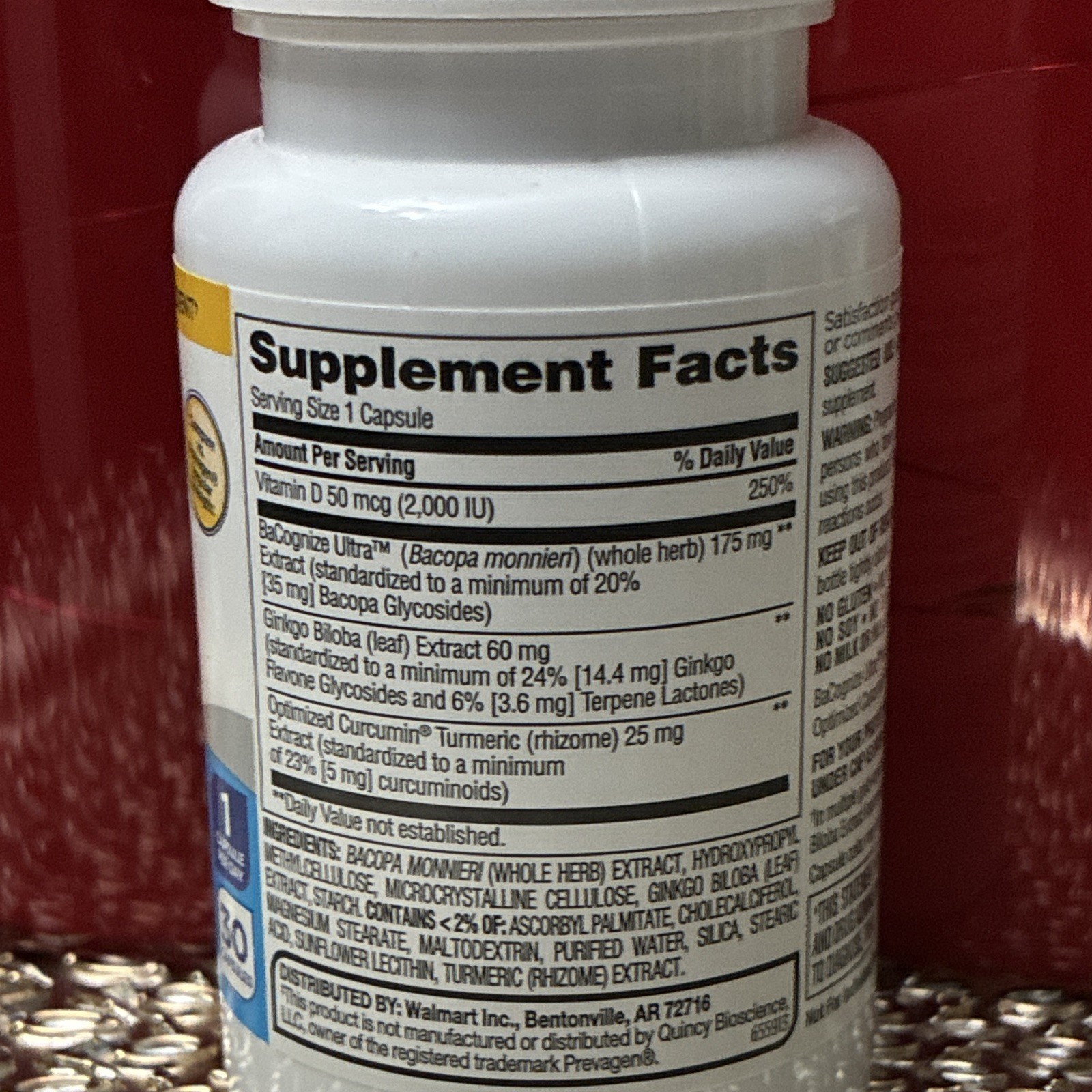 Equate Regular Strength Memory Support Capsules Gluten-Free 30 Count Exp 05/27