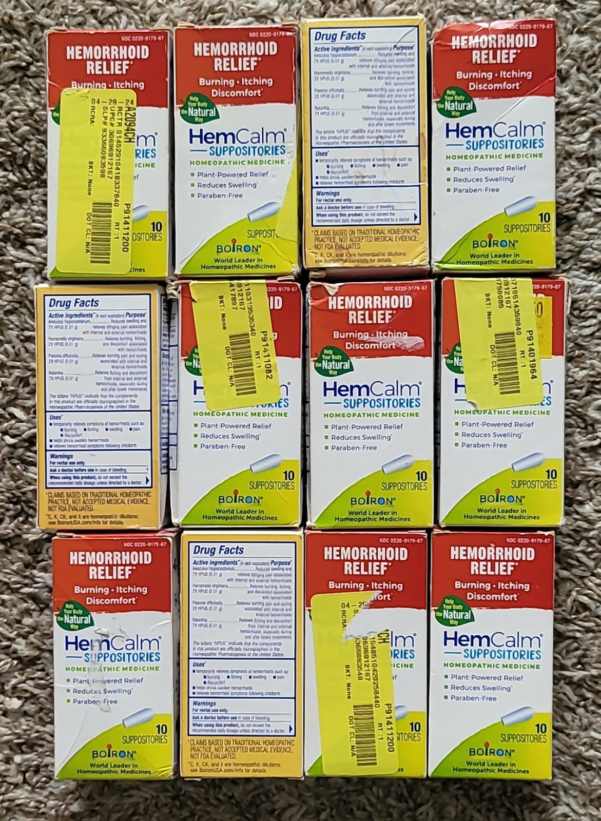 4-Boiron HEMORRHOID RELIEF SUPPOSITORIES HOMEOPATHIC MEDICINE ( 06/26 OR LATER )