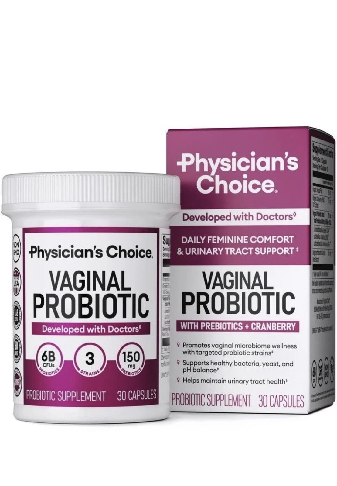 Physician’s Choice Vaginal Probiotic – Odor Control, PHBalance & Daily Feminine