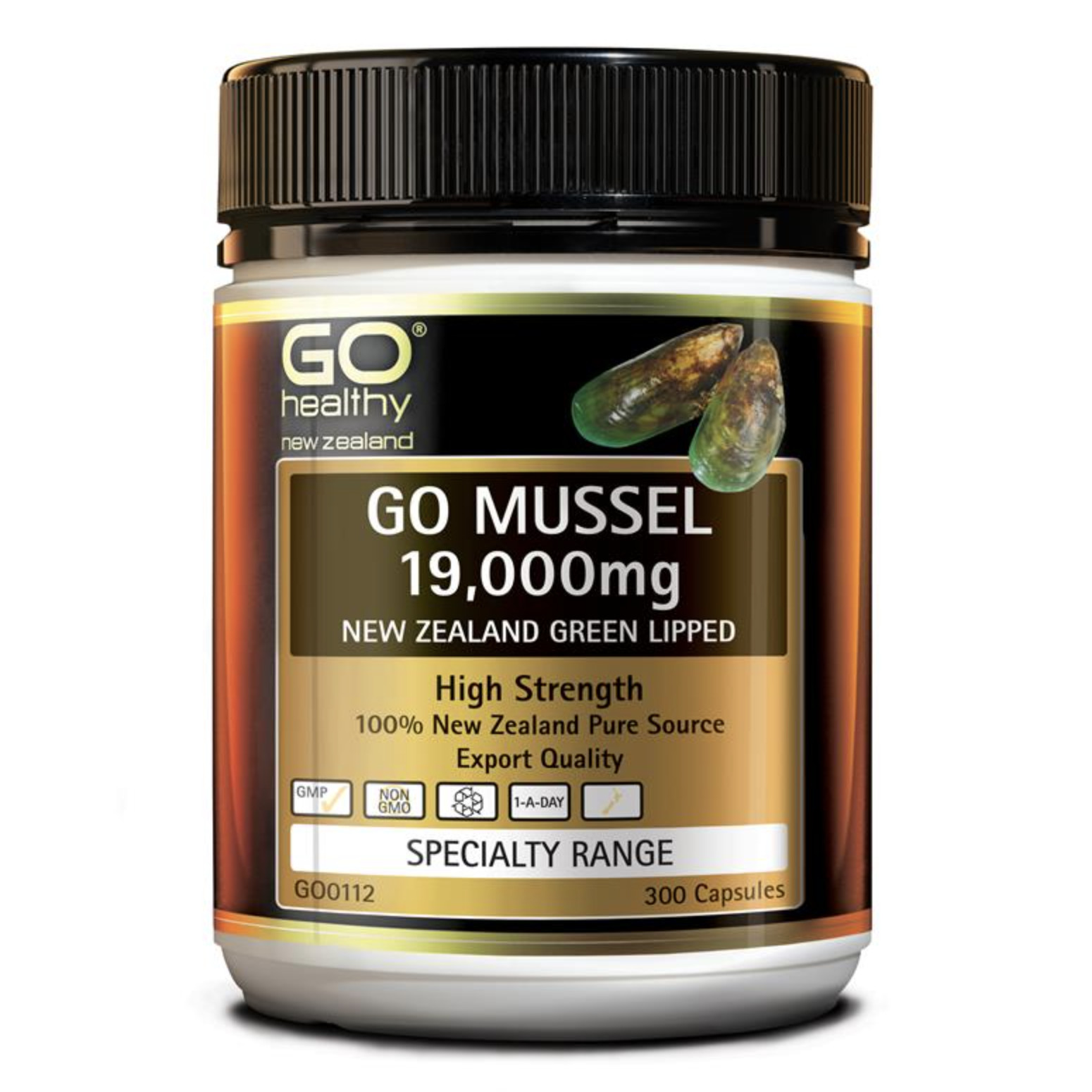 [Go Healthy] New Zealand Green Lipped Mussel 19,000mg 300 Capsules