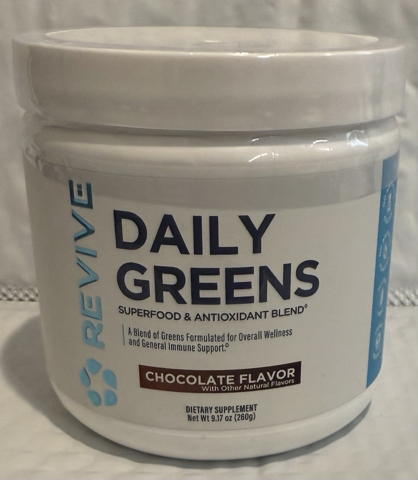 Revive Daily Greens Greens Powder Chocolate Flavor Exp 12/2026 9.17 oz 🥦🥒🥬🫛