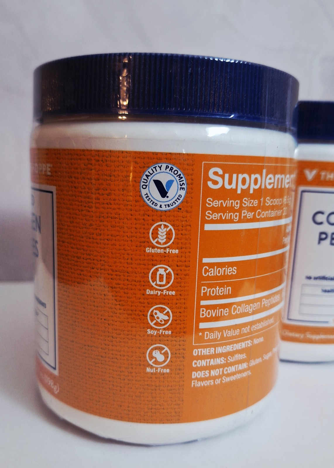 Grass-fed Collagen Peptides, Unflavored Powder, 2 Tubs, 30 Servings, 09/2027✨️