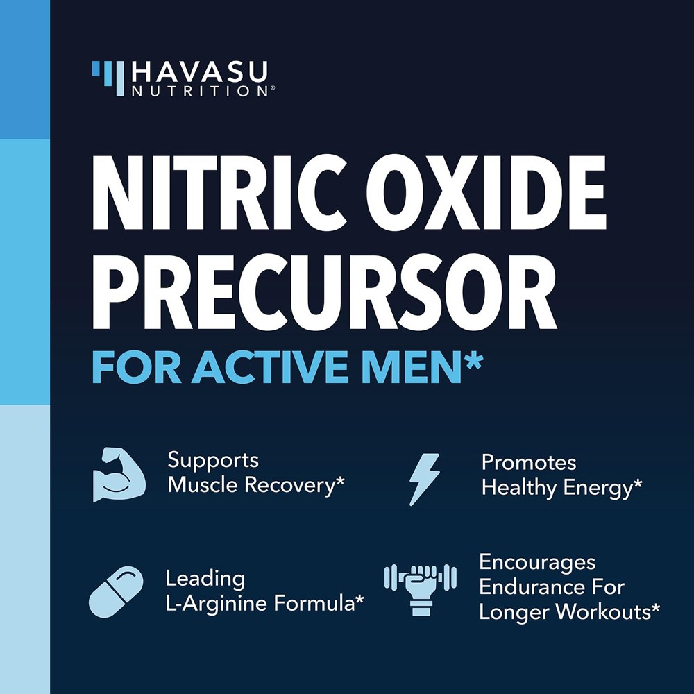 L-Arginine Capsules with L-Citrulline, Nitric Oxide Precursor, Amino Supplement