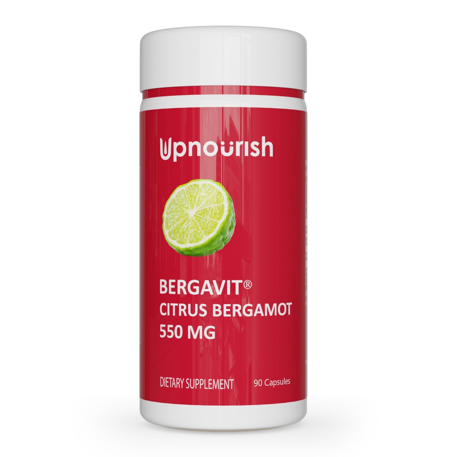 UpNourish Citrus Bergamot Supplement Lowering High Cholesterol 90 Vegan Capsules