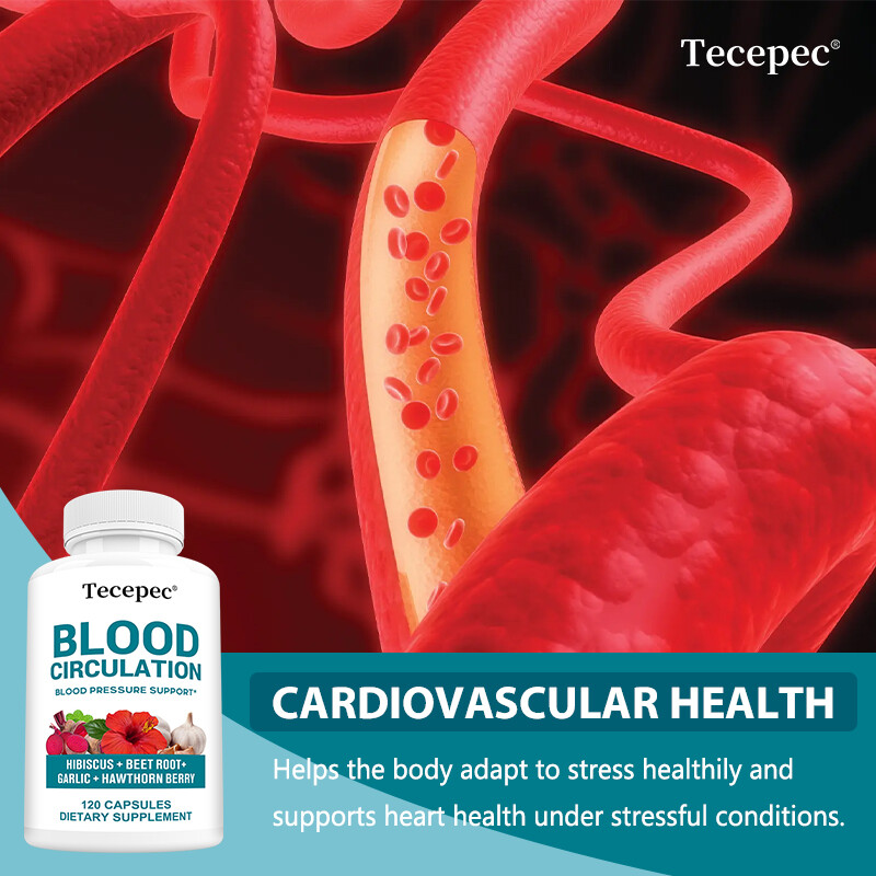 Blood Circulation Supplement – Blood Pressure Support, Heart Health Capsules