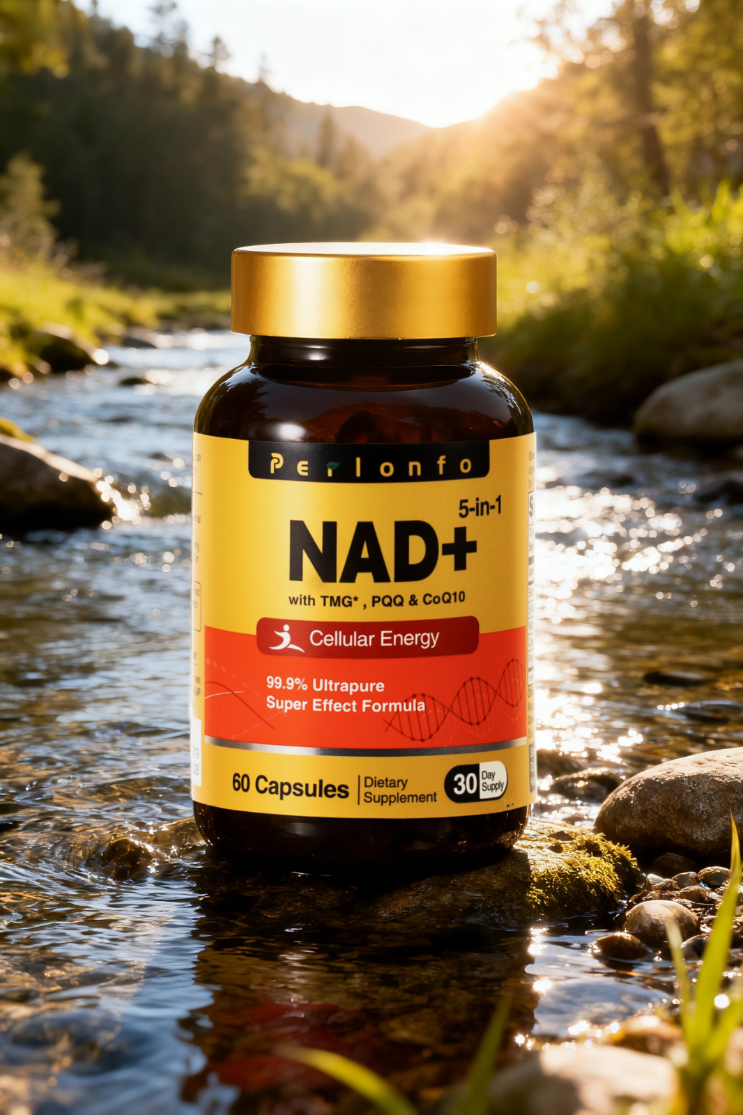 Perlonfo,NAD+5-in-1,Energy Booster,Supplement Vegetarian capsule