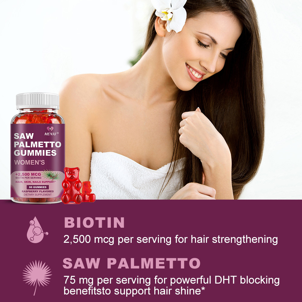 Extra Strength Saw Palmetto for Women DHT Blocker Thickening Hair Vitamins