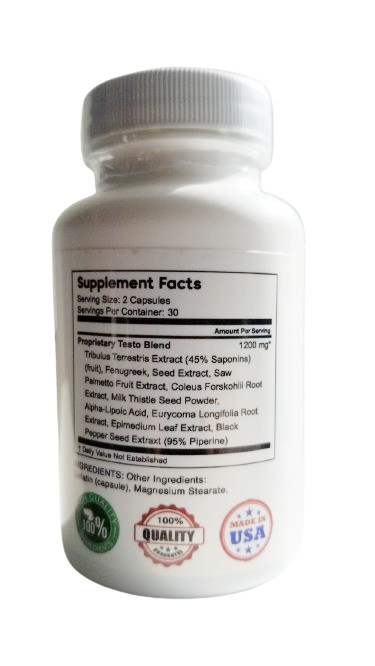 Tygaz X Testo 1484mg Testosterone Support 60 Caps