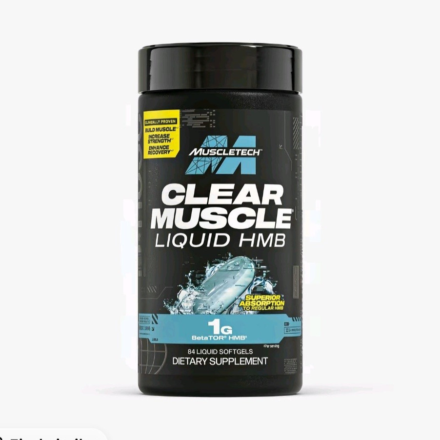 MuscleTech Clear Muscle Liquid HMB BetaTOR 1000mg 84 Softgels Muscle Gain