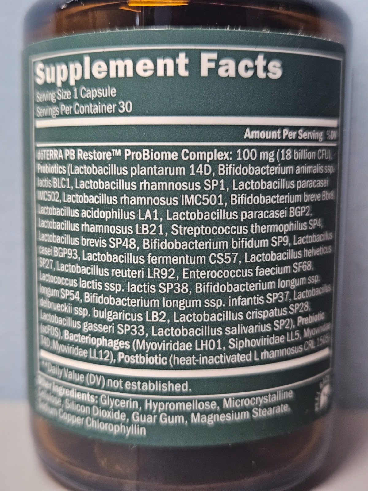 doTERRA PB Restore ProBiome Complex 30 Capsules – New & Sealed Exp 12/2027