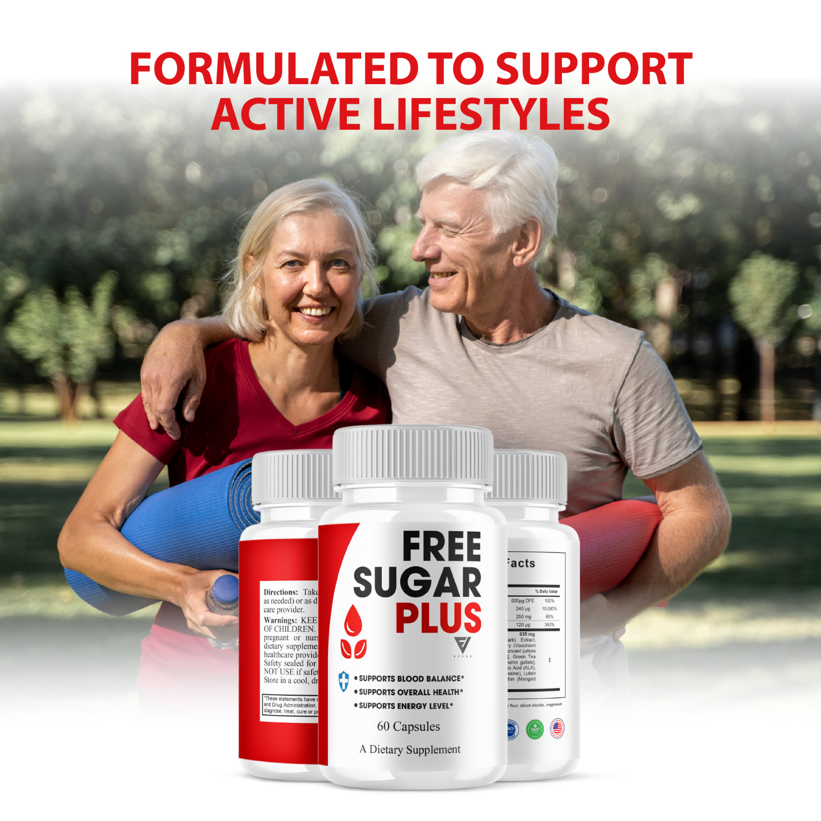 Free Sugar Plus Capsules, FreeSugarPlus Blood Support (60 Capsules)