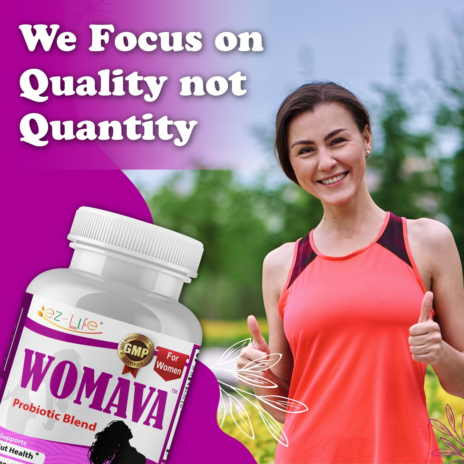 Vaginal Probiotics for Women pH Balance for Digestive Health, Immune 60 Caps