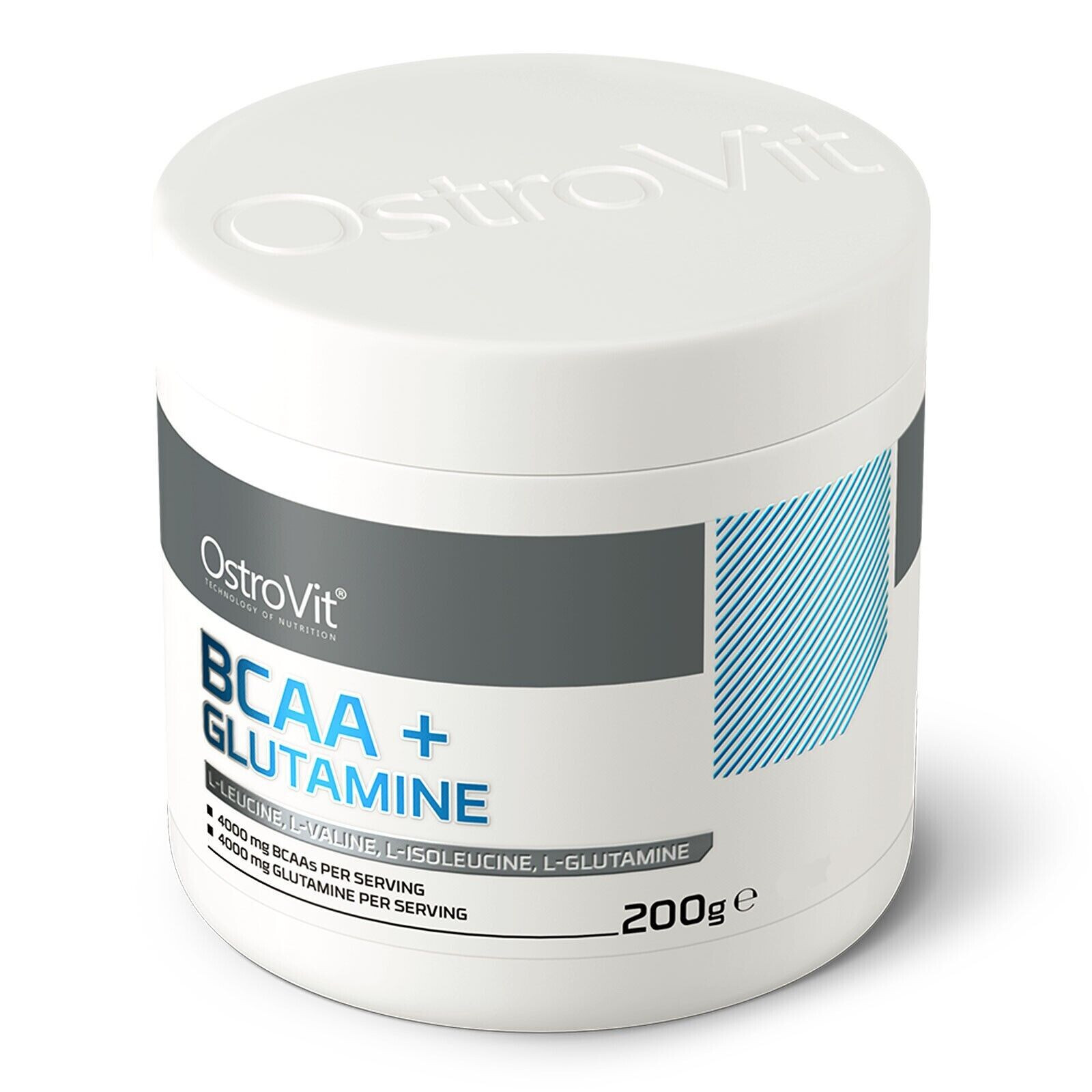 BCAA + GLUTAMINE 200g – Top anti-catabolic formula, no sugar, pure amino acids