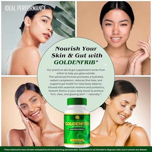 GoldenFrib Golden Frib Digestive Health Constipation Supplement – 60 Capsules