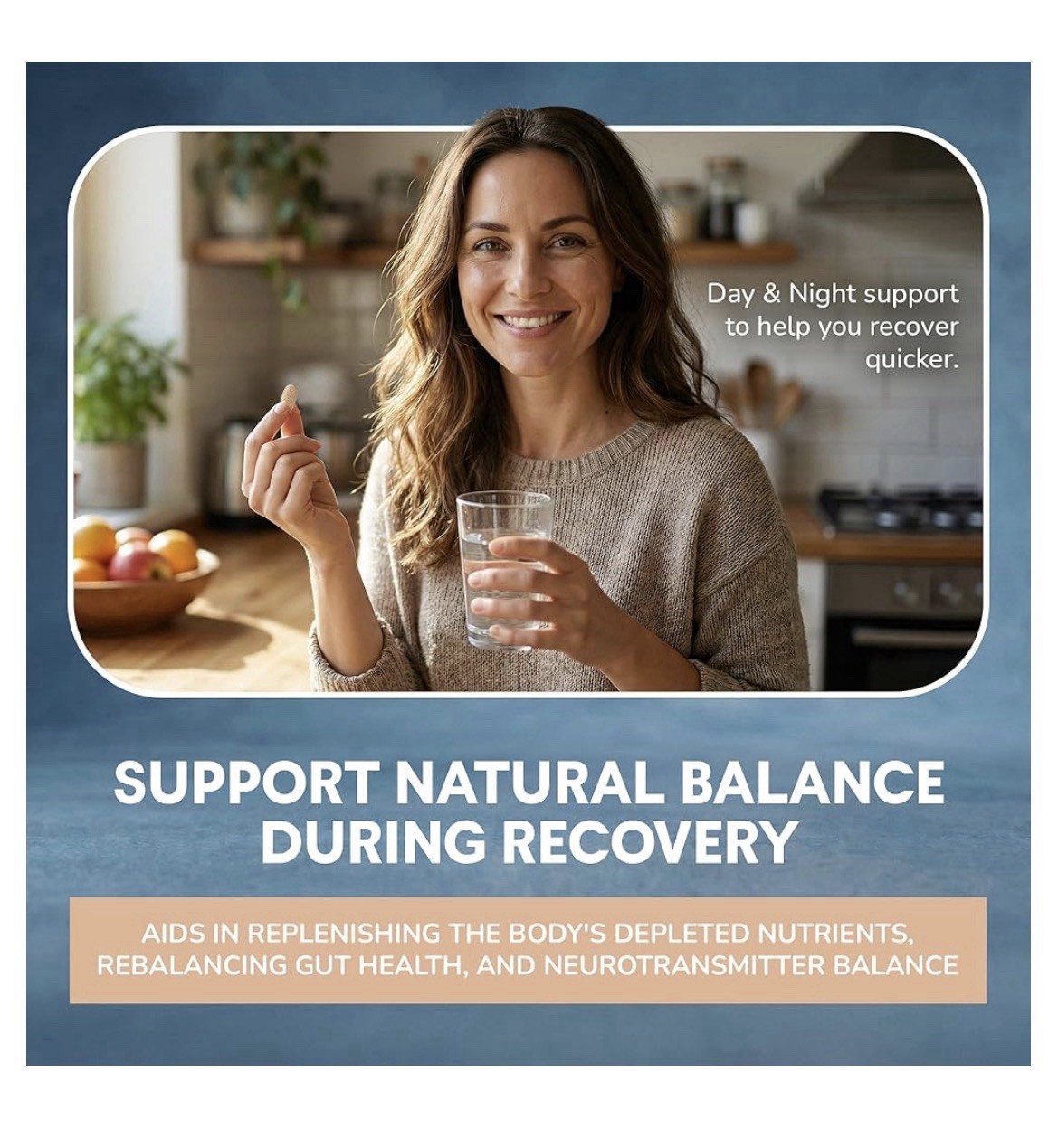 QUITK Withdrawal and Recovery Complex Day And Night Detox Support 30 Day Supply.