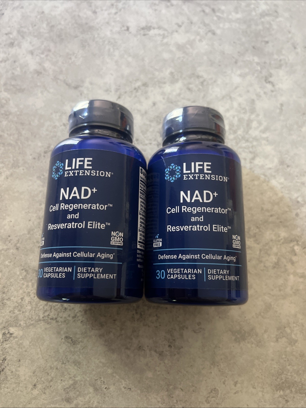 2X Life Extension Optimized NAD+ Cell Regenerator and Resveratrol EXP 11/2027