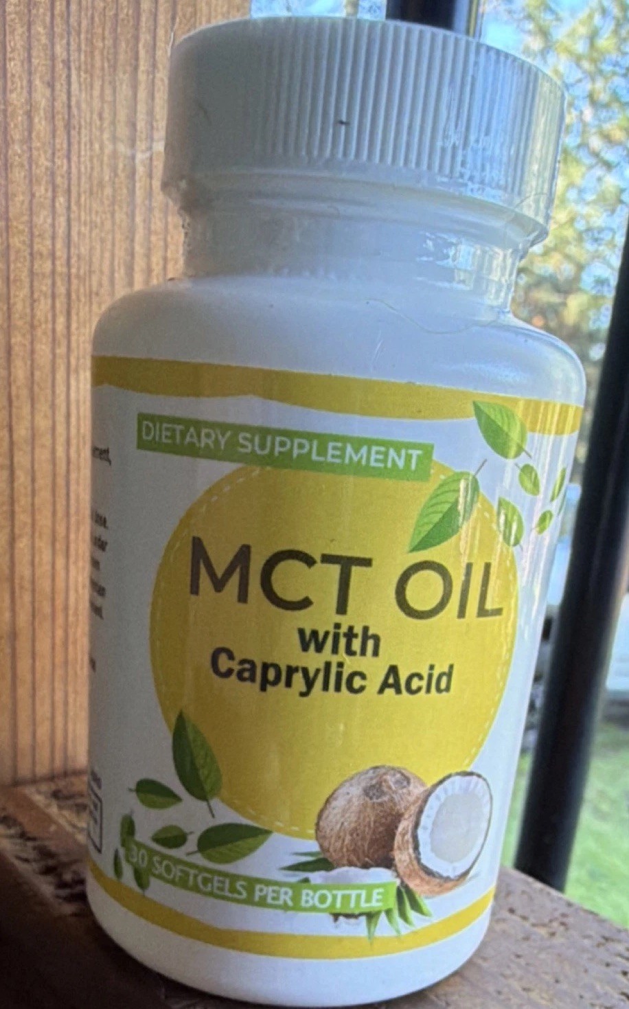 MCT Oil Softgels Caprylic Capric Acid 1000mg 30ct