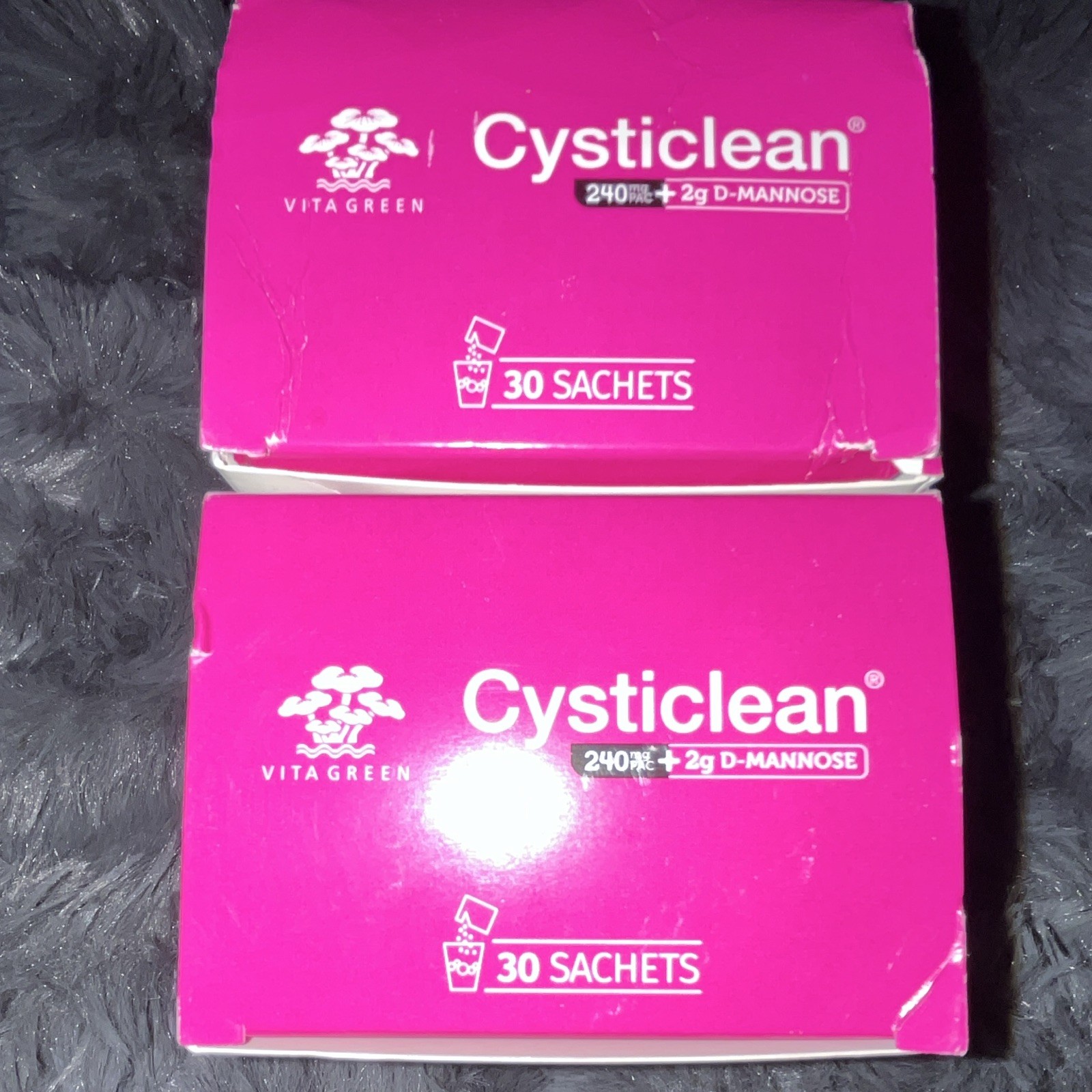 Vita Green Cysticlean Urinary Tract Health 30 Sachets Cranberry D-Mannose 2 pack