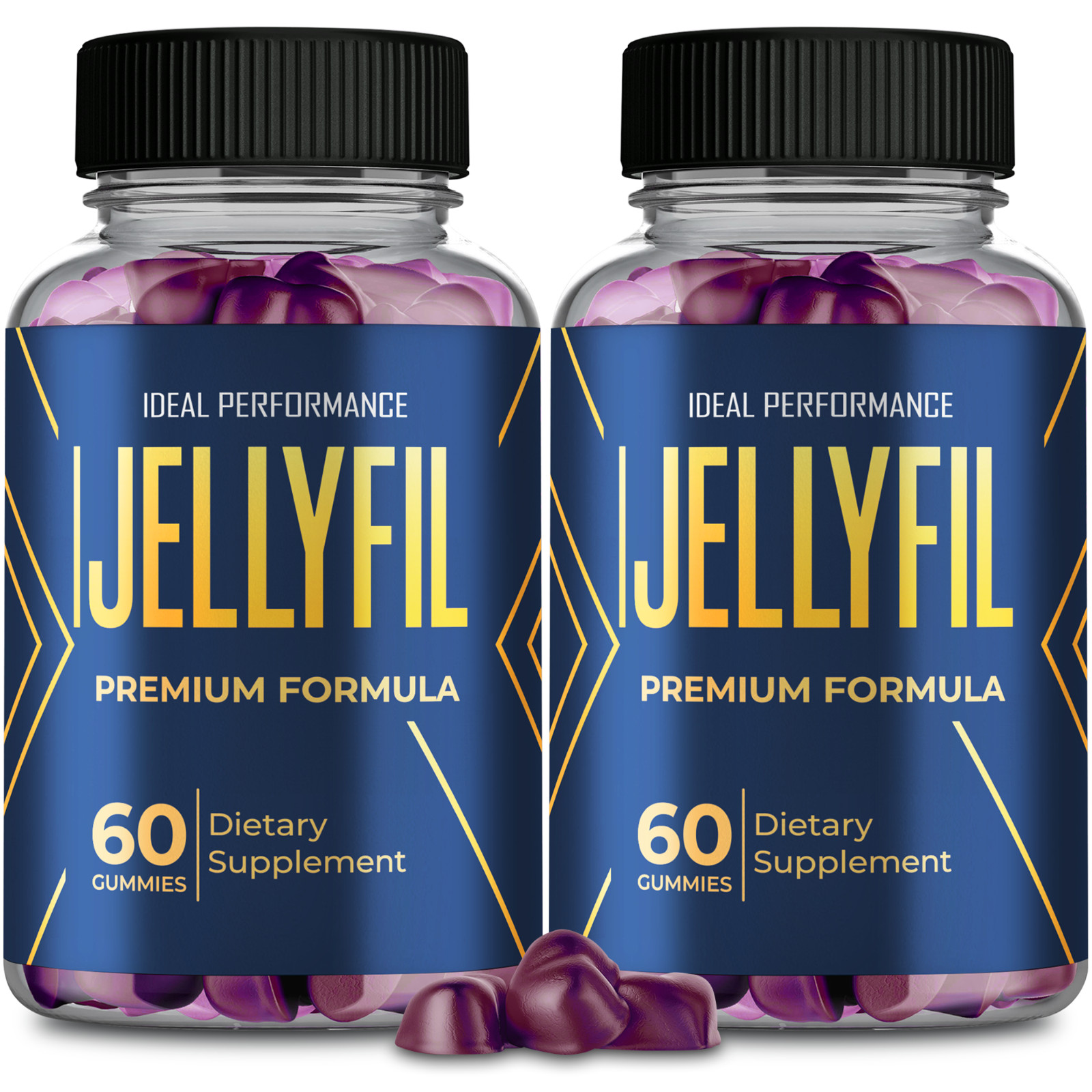 Jellyfil Gummies, Jellyfil Supplement with All Natural Ingredients (2 Pack)