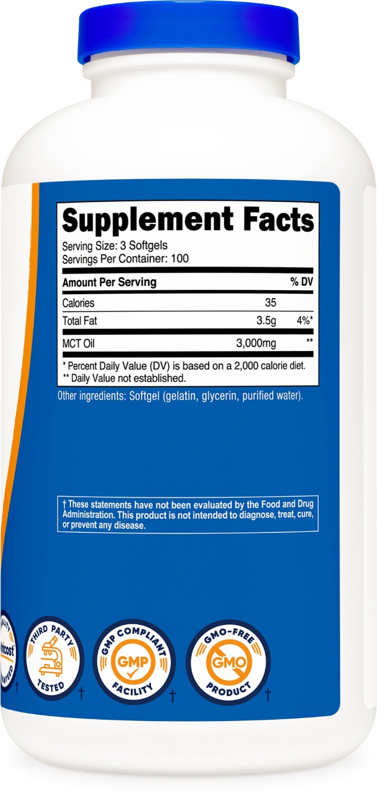 Nutricost MCT Oil Softgels 1000mg, 300 Softgels – Great for Keto Diet