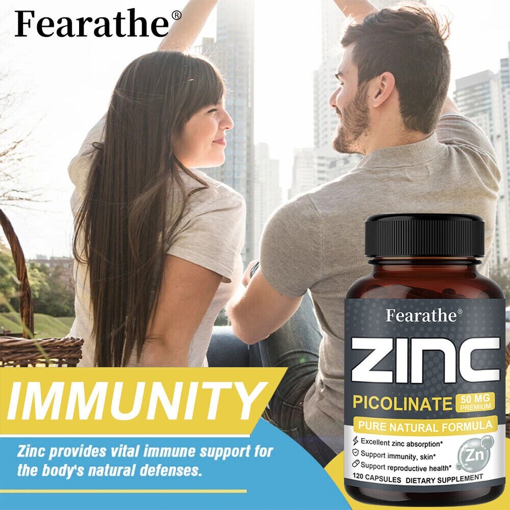 Zinc Picolinate 50mg | 30 To 120 Capsules | High Potency, Non-GMO