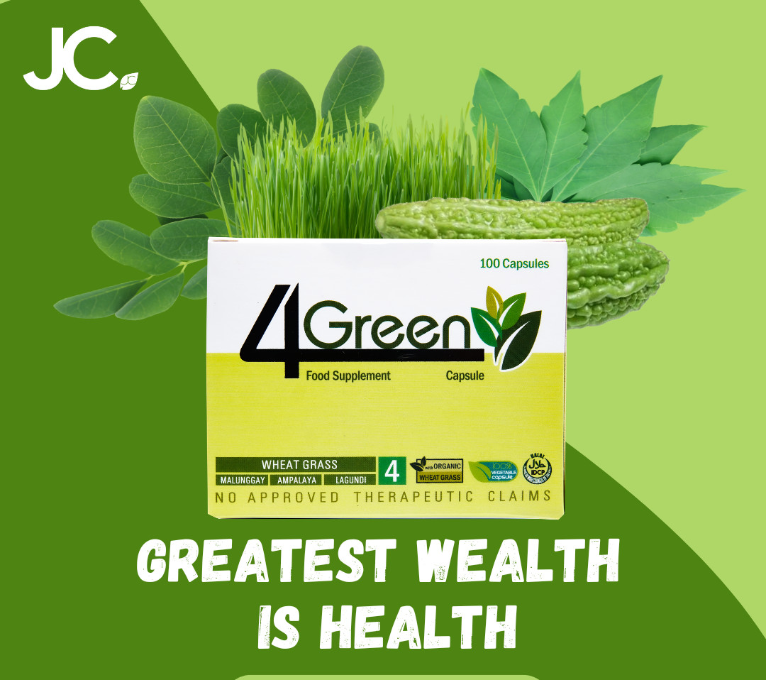 JC The power of 4 Green Supplement Box: 10 Blisters, Capsule: 500 mg