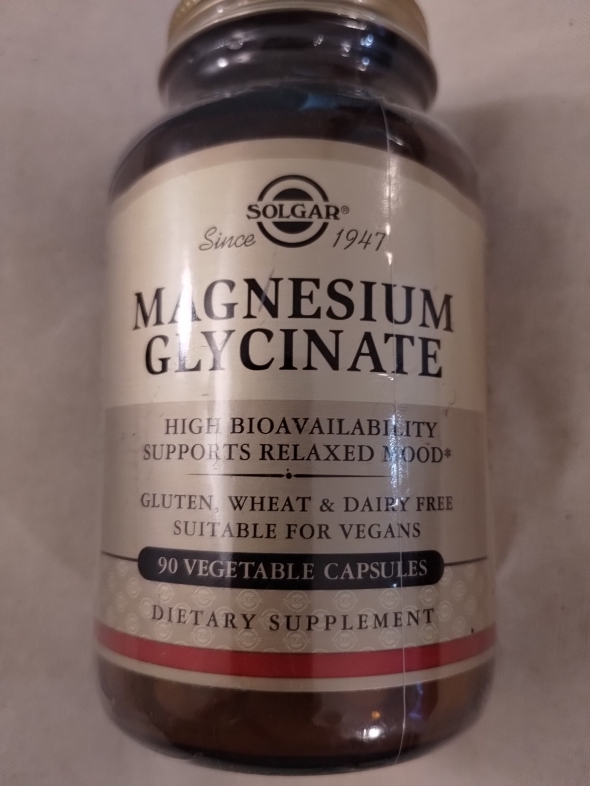 NEW Solgar Magnesium Glycinate, 90 Vegetable Capsules -EXP: 2027 – FREE SHIPPING