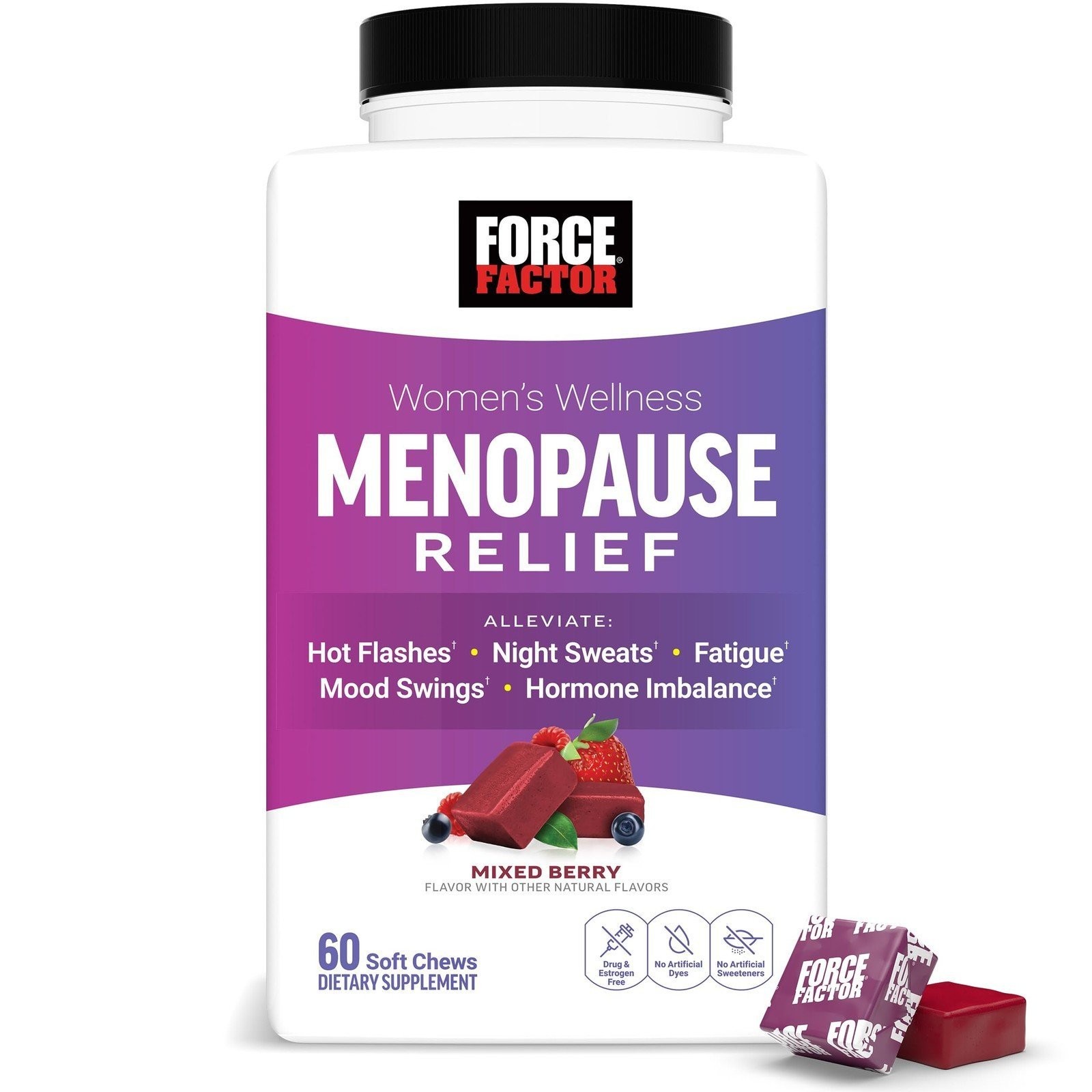 FORCE FACTOR Menopause Relief Supplement for Women with Black Cohosh for Hot…
