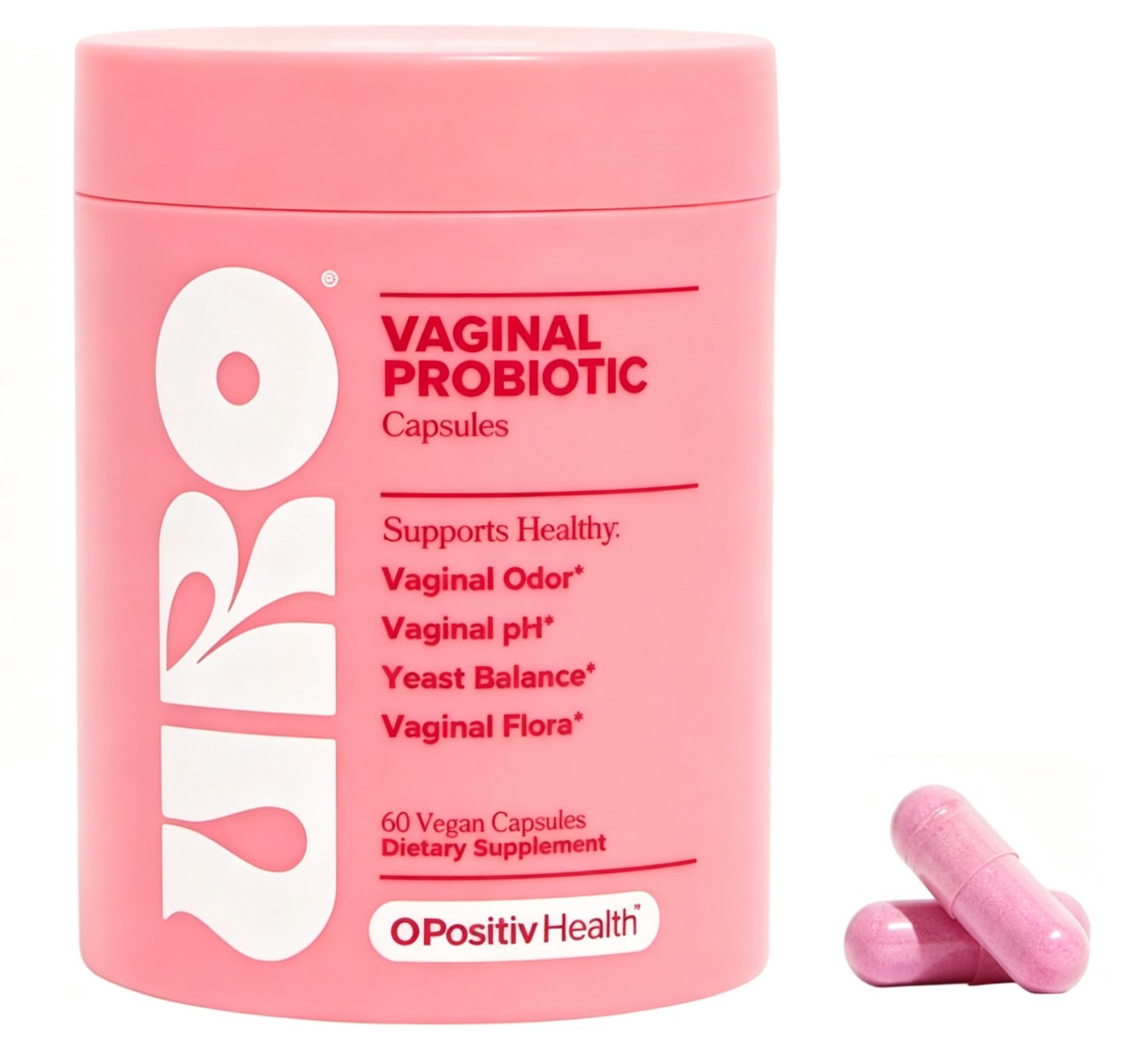 USPS URO Vaginal Prebiotic Probiotic Supplement Women Intimate Flora Support 60