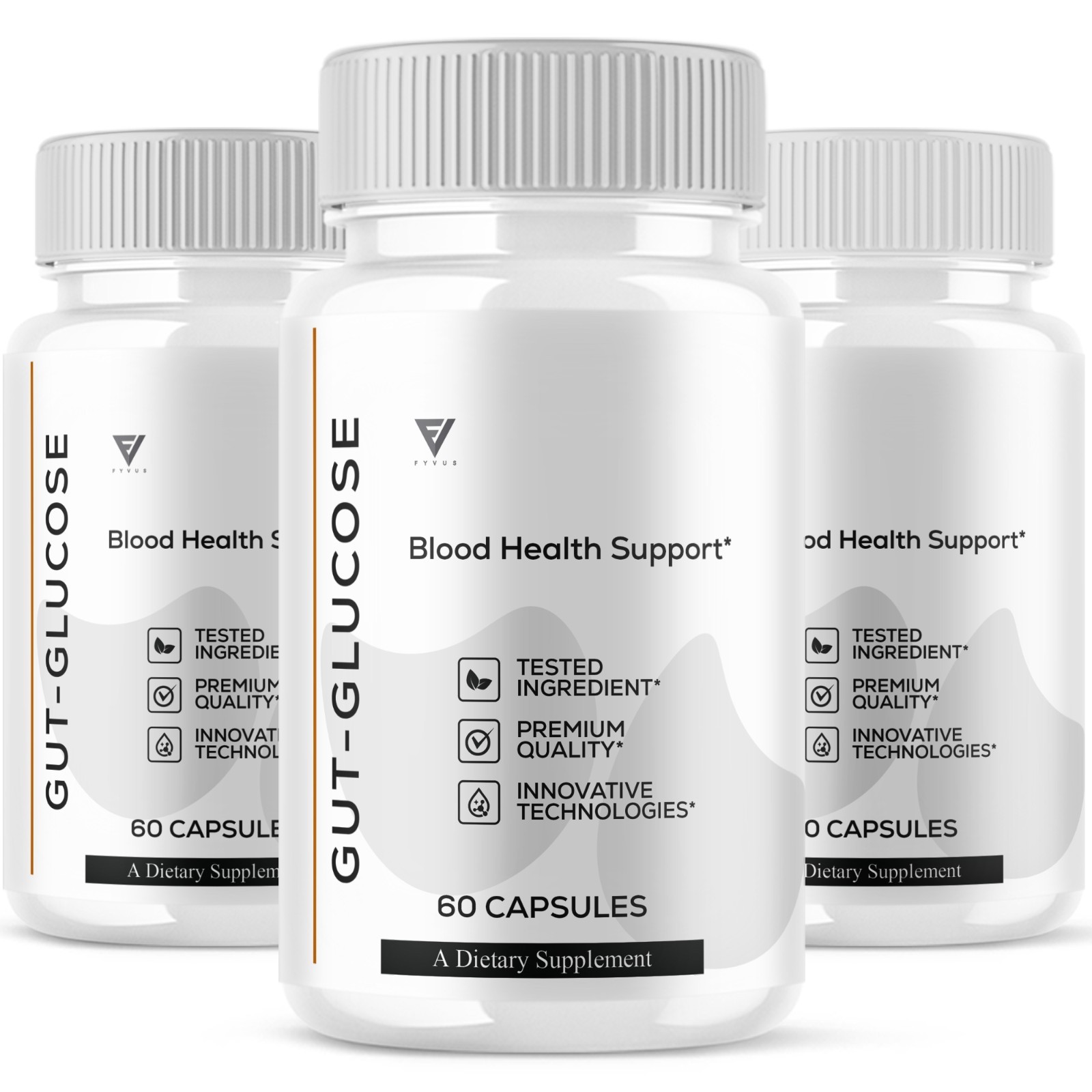 (3 Pack) Gut-Glucose Blood Support, Gut-Glucose Supplement (180 Capsules)