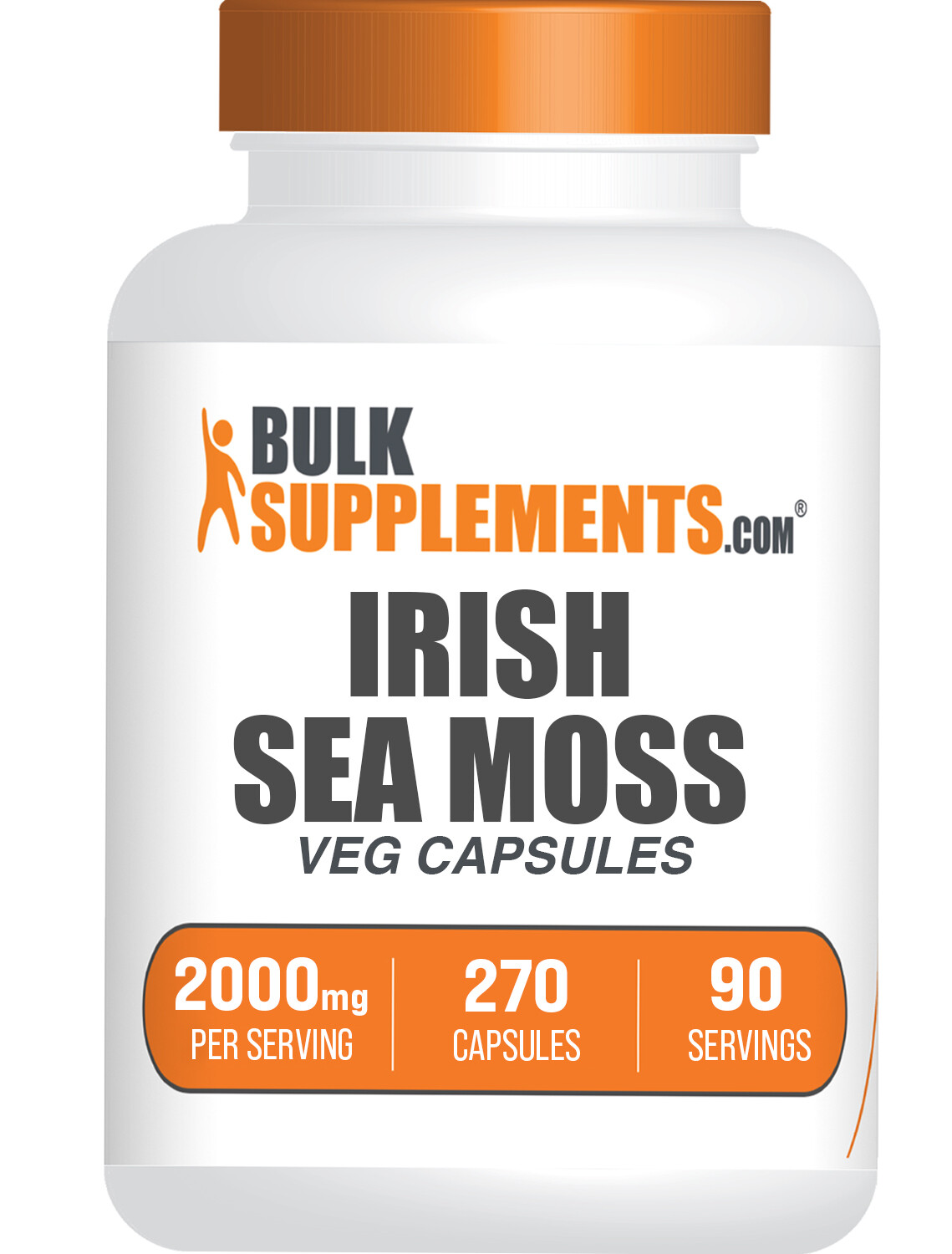 BulkSupplements Sea Moss Capsules – 2000mg per Serving