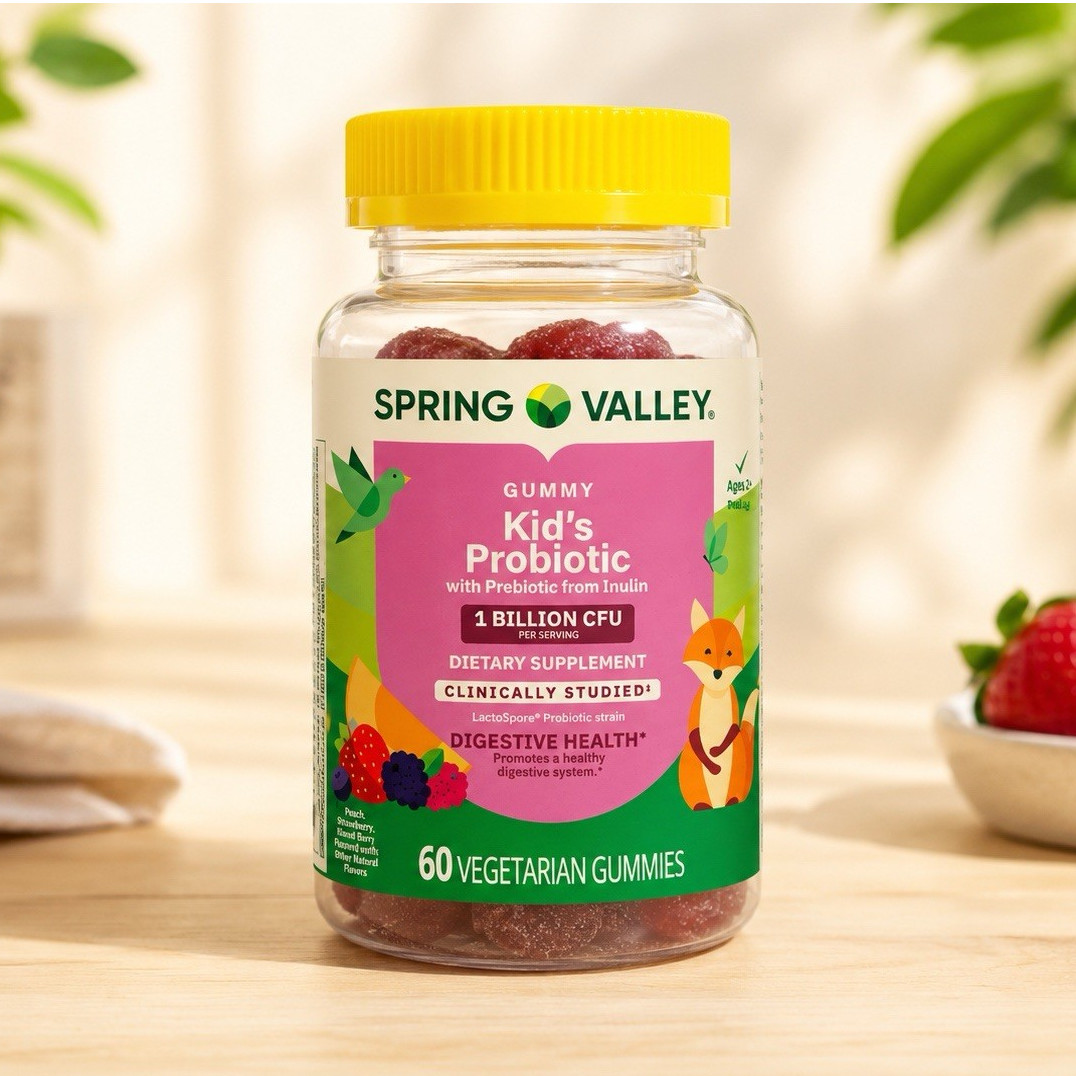 Spring Valley Kids Probiotic Gummies 1 Billion CFU 60 Vegetarian Gummies