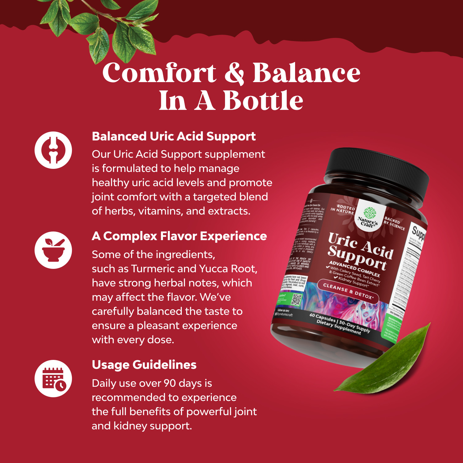 Herbal Uric Acid Cleanse and Detox – Essential Daily Kidney Cleanse